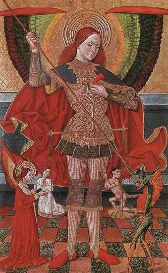 unknow artist The Archangel Michael Germany oil painting art